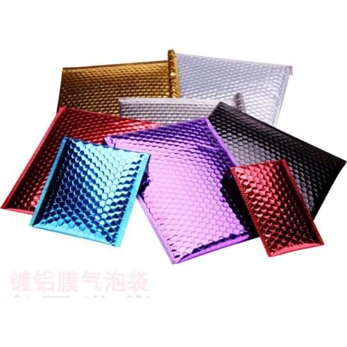 Pink Mailing Bags Aluminum Bubble Shipping Bag Padded Envelopes Bubble Mailers 100pcs/lot Free shipping