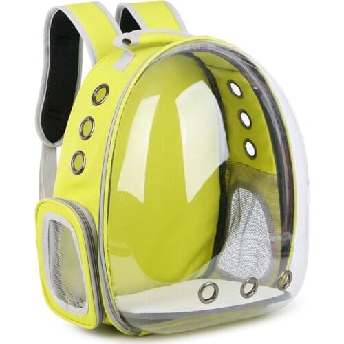 Pet Cat Dog Backpack, Go Out Portable Space Capsule Breathable Panoramic Transparent Large Backpack Small and Medium Pet Carrier