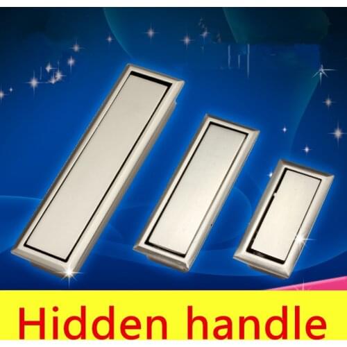 Concealed hidden handle / drawer door handle / modern dark handle / cabinet doorknob / dark pull large trumpet