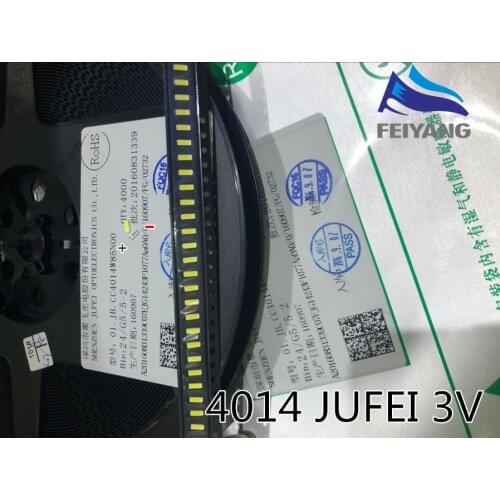 JUFEI 4014 LED 100 pcs Backlight Middle Power LED 0.5W 3V 4014 Cool white LCD Backlight for TV TV Application