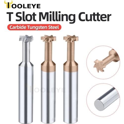 Carbide T Slot Milling Cutter Tungsten CNC Tool Metal Al Steel Copper Machining 3mm 4mm 6mm 8mm 10mm 12mm