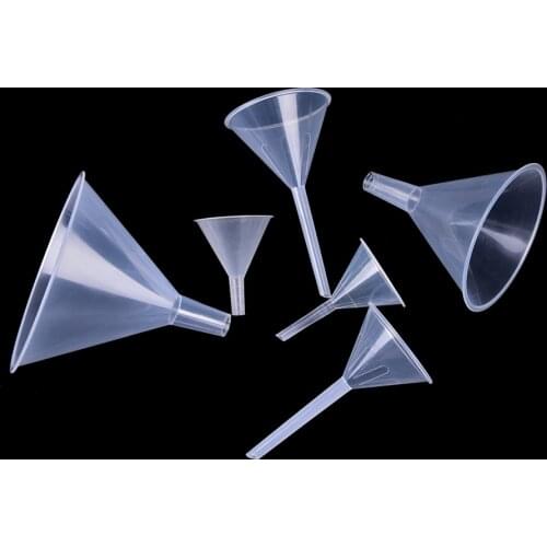 1 x Perfume Funnela 1/2" 150ml Mini and clear White Plastic Filter Funnel Mouth Dia Laboratory transfer perfume