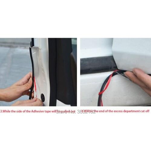 10M Car Anti Collision Side Door Edge Protection Styling Accessories Stickers For SEAT leon ibiza altea alhambra