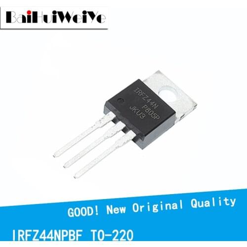 10PCS/LOT IRFZ44N IRFZ44 IRFZ44NPBF 55V/49A TO-220 New and Original IC Chipset MOSFET MOSFT