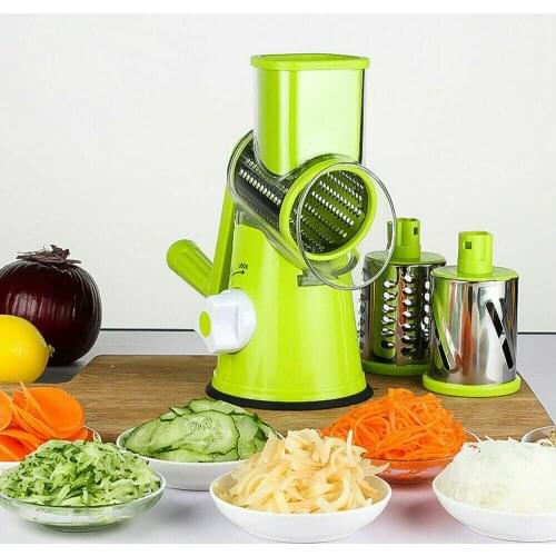 3 In1 Multifunctional Vegetable Cutter grater Round Mandoline Slicer Manual Vegetable Spiralizer Potato Slicer Kitchen Gadgets