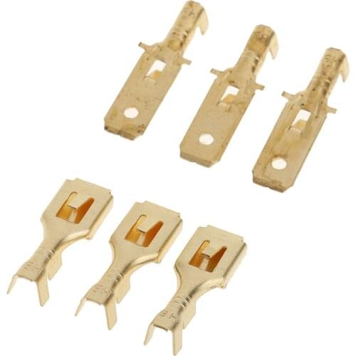 30 Kits 2 3 4 Way Pin 6.3mm Electrical Locking TAB Connector Plug & Socket Car Auto Cable