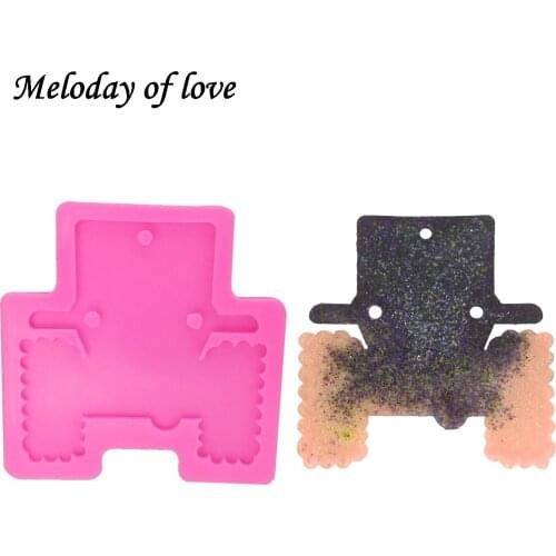 Shiny Car Key chains mold DIY Jewelry Making epoxy Resin silicone mold for Keychain accessories Pendant DY0067