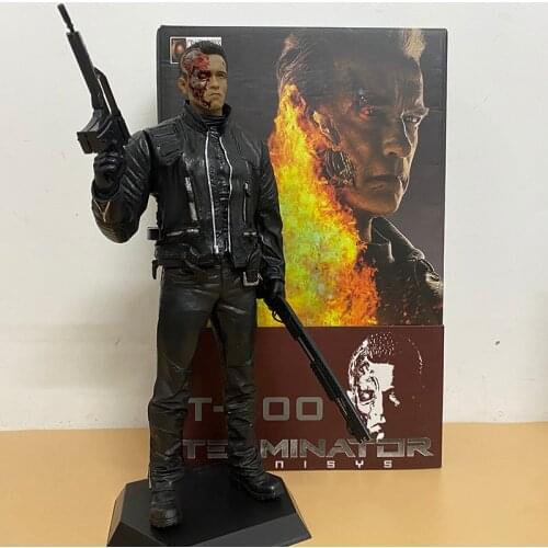 30CM New Movie Crazy Toy Terminator 2 figure Judgment Day T-800 Arnold Schwarzenegger PVC Action Figure Model Toy Christmas Gift