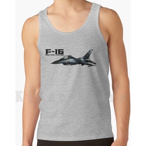 F - 16 Fighting Falcon tank tops vest sleeveless Fighter Aggressor Bird Kite Multirole Combat Plane Air Carrier Flying