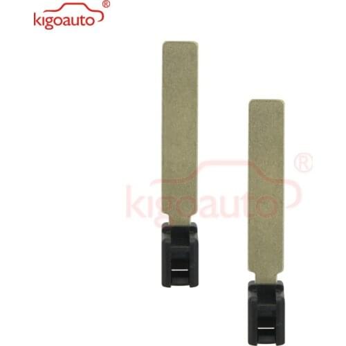 Kigoauto 2pcs Smart key insert 69515-47030 for Toyota Prius Camry 2016 emergency key blade HYQ14FBC HYQ14FBE