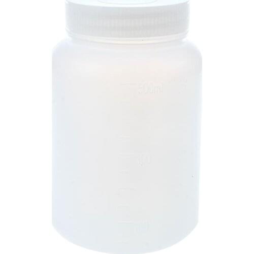 Laboratory Chemical Storage Case White Plastic Widemouth Bottle 500mL