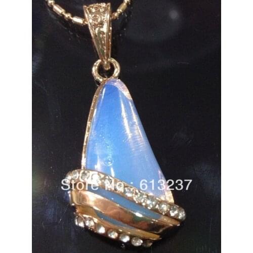 HOT!hot new 2014 Fashion Style diy Beautiful Natural White Opal Pendant MY5225