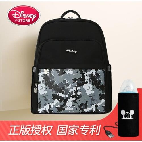 Disney Mummy Bag Multifunction Large Capacity Double Shoulder Travel Backpack Baby Handbag Bottle Bag Fashion Insulation Bags