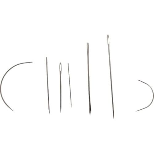 7pcs Sewing Needle DIY Repair Kit Carpet Leather Curved Canvas Set for Sewing Leather Blankets Thicker Fabric Canvas Tarpaulin