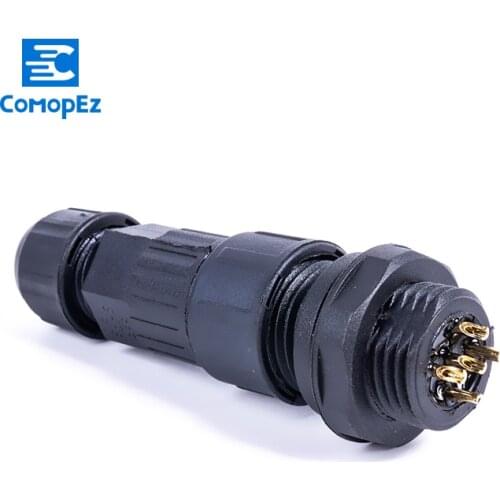 M16 IP68 Connector Waterproof Plug 2/3/4/5/6/7/8/9/10 11/12 Pin Sensor Signal Cable Connectors Sealed Retardant Junction Box