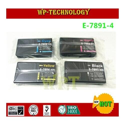 Compatible ink cartridges suit for 7891 XXL - 7894 XXL , E-7891 suit for Epson WF-4630 WF-4640 WF-5110 WF-5190 WF-5620 WF-5690
