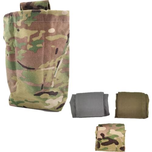 Tactical Folding Dump Pouch Military Foldable Molle Waist Belt Bag Hunting Multicam EDC Magazines Recycling Storage Tool Pack