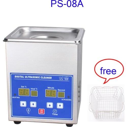 1.3L Digital Timer Heating Temperature control stainless steel ps-08A Ultrasonic cleaner for ULT ink cartridge cleaning machine