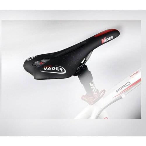 Vader Breathable Cycling Saddle White Black MTB Mountain Road Bike Seat Women Men Waterproof Pu Leather Comfort Bicycle Saddle