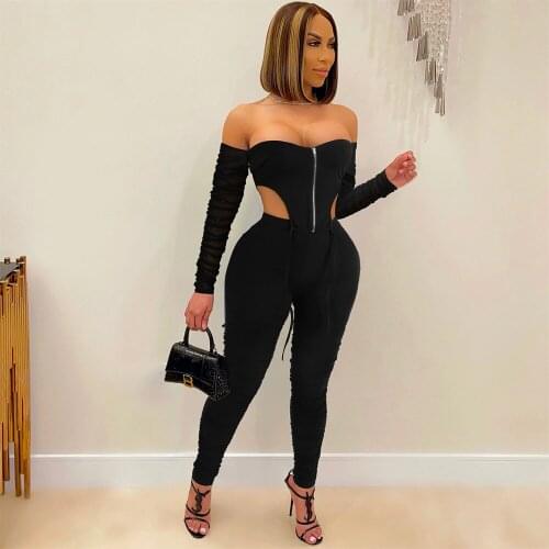 Asymmetrical Shap 2 Piece Set Tracksuit for Women Zipper Front Pleated Long Sleeve Crop Top+jogger Sweatpant Female Outfits