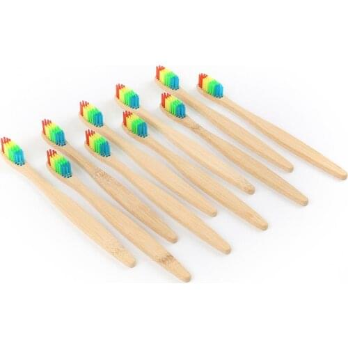 1pcs Effective Eco Friendly Toothbrush Bamboo Handle Bamboo Charcoal Bristle Soft Ultra Fine Bristles Toothbrushes Oral Care