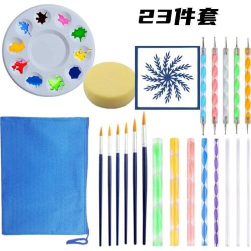 23pcs Mandala Template Painting Set,Creative Production Tool Template Set