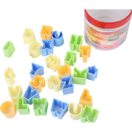 28pcs/set English Letters Cookie Cutter 3D Alphabet Number Fondant Cake Biscuit Baking Mould DIY Cake Decoracion Tools