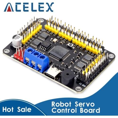 New Version 32 Channel Robot Servo Control Board Servo Motor Controller PS-2 Wireless Control USB/UART Connection Mode