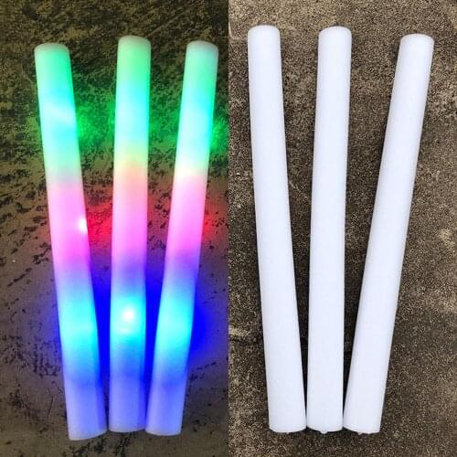 5PCS LED Foam Sticks Foam Glow Sticks Multi Color LED Foam Stick Light Party Supplies for Birthday Wedding Halloween