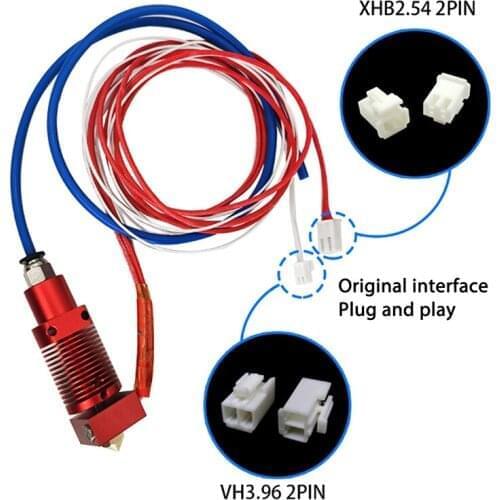 3D Printer Accessories Creality 1m 3D CR-10S Pro Red Round Extrusion Hot End 24V 0.2/0.3/0.4/0.5/0.6/0.8/1.0 Nozzles