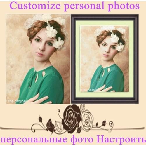 Photos Custom Make Your Own 5D Diy Diamond Painting Full Square Rhinestone Needlework Diamond Embroidery Cross Stitch Home Decor