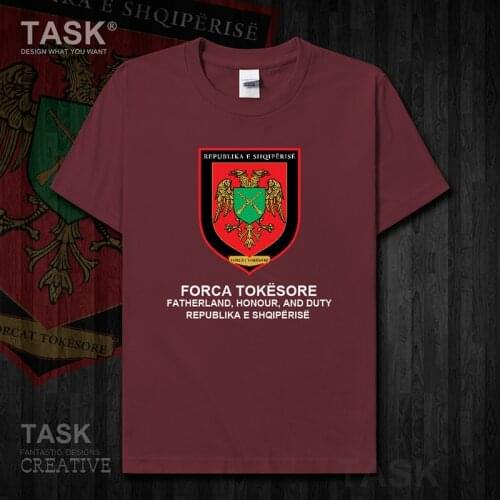 Army Republic of Albania ALB Albanian Short sleeve country Tactical Military t shirt new Tops cotton sports Fashion summer 01