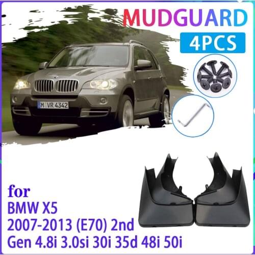 Car Mud Flaps for BMW X5 E70 2007~2013 2008 2009 2010 2011 2012 Mudguard Splash Guards Fender Mudflaps Auto Accessories