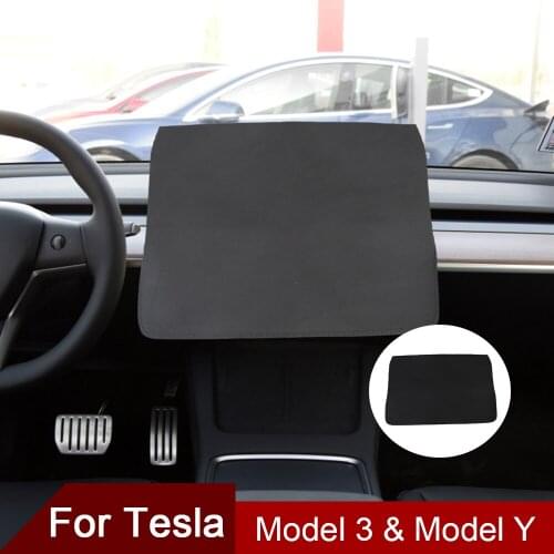 Car Sunshade GPS Player Screen Cover Protector Dust Guard Error Free Automotive Accessories For Tesla Model 3 2017-2021 Model Y