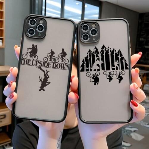 Iphone 12 11 Pro 7 8 Plus X XS XR XS MAX SE20 Frosted Protective Case Stranger Things Christmas Lighting Phone Case