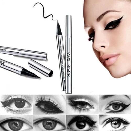 Black Liquid Eyeliner Eye Make Up Super Waterproof Long Lasting Eye Liner Easy to Wear Eyes Makeup Cosmetics Tools