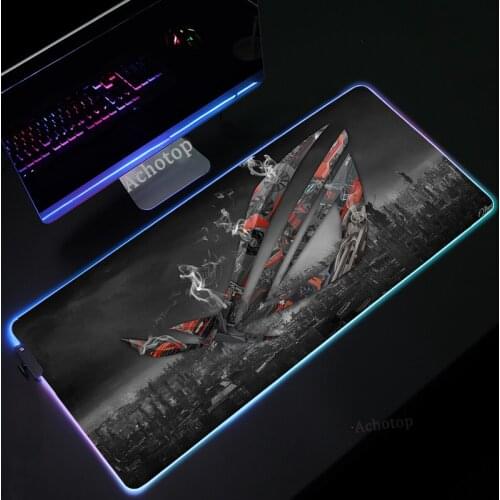 Rog Asus Gaming Mousepad RGB LED Gamer Mouse Mat Pc Republic of Gamers with Cable Rug Office Mouse Pad Mause Pad Desk Mat XL XXL