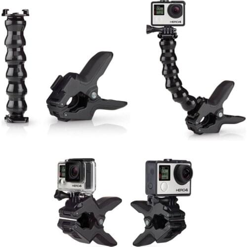 Jaws Flex Clamp Mount for GoPro Accessories Gopro Hero 7/6 3 3+ 4 4 session SJCAM SJ4000 SJ5000 M20