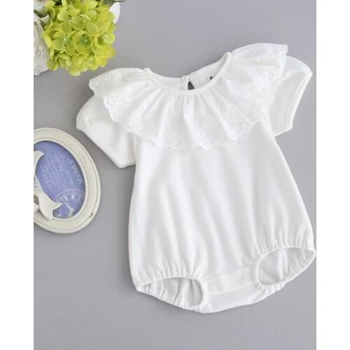 Baby Girl Rompers Newborns Infant Toddler Girl Cotton Jumpsuits 2019 Summer New Newborn Bodysuit Twin Baby Clothing Short Sleeve