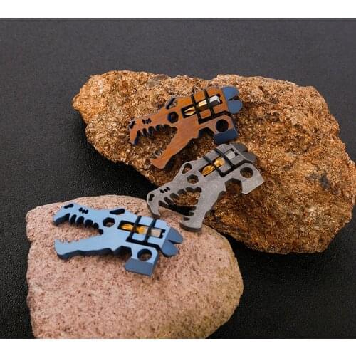 Outdoor Sports Multifunctional Survival Tool Emergency Self-Rescue Equipment Travel Portable Life-Saving Dinosaur Head