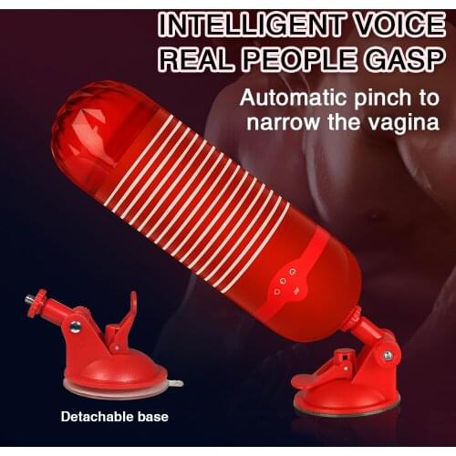 Male Masturbator Automatic Telescopic Rotation Suck Moan Interactive Masturbation Cup Handsfree Sex Machine Sex Toys for Man