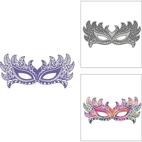 New 2021 Leafy Mask Dance Masquerade Metal Cutting Dies for DIY Scrapbooking and Card Making Decorative Embossing Craft No Stamp