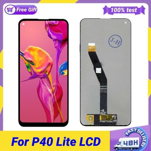 Original Quality LCD With Frame For HUAWEI P40 Lite LCD Display Screen For P40 Lite Screen Nova 6 SE Replacement Parts
