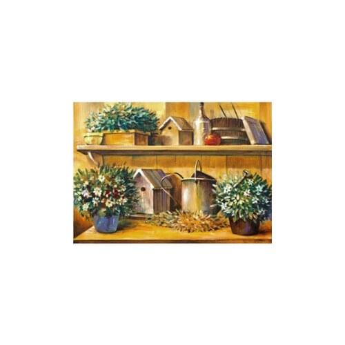 Landscape diamond painting bird cage flowers rhinestone embroidery picture mosaic sticker diamond tapestry wall paper needlework