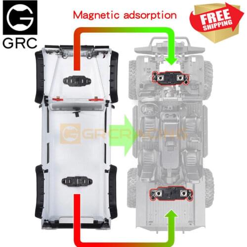Radio control RC Car GRC adjustable 1/8 1/10 body mount magnetic invisible TRX4 SCX10 G168A option upgrade parts