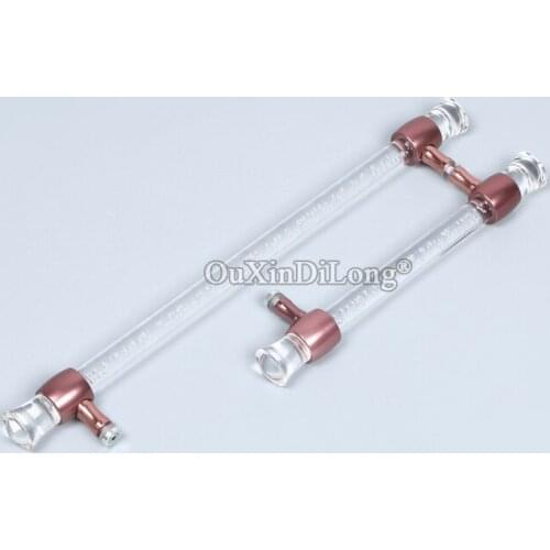 Luxury Arylic+Space Aluminium Frameless Shower Cabin Glass Sliding Door Handles L Shape Glass Door Pull / Push Handles