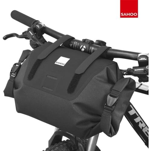 Sahoo Pro Waterproof Headstock Bag 7L Roll-Top Adjustable MTB Road Bicycle Handlebar Pannier Front Frame Pocket Dry Pack 112030