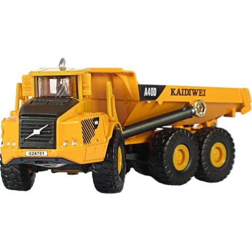 Alloy Dump Truck Cars Model Toys 1:87 Engineering Truck Articulated Loading and Unloading Vehicle Collection Kids Gift Toys