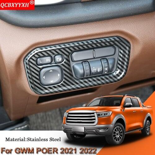 Car Styling Car Headlight Switch Button Adjustment Sequins Internal Sticker Cover Accessories For Great Wall GWM POER 2021 2022