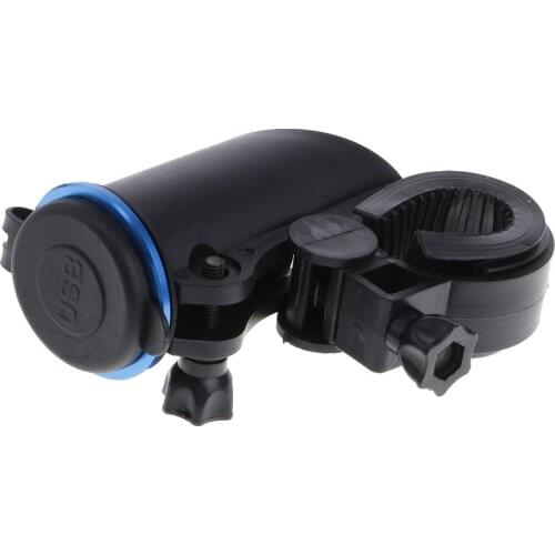 Universal Motorcycle Handlebar Cigarette Lighter Socket Fixed Electronics Charger for Cell Phone